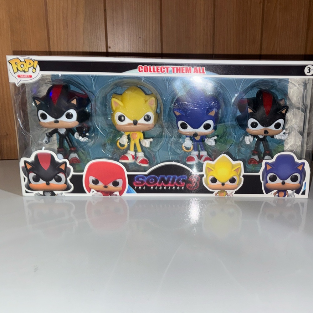 Funko Sonic Action Figure Set - Blue, Yellow, Black